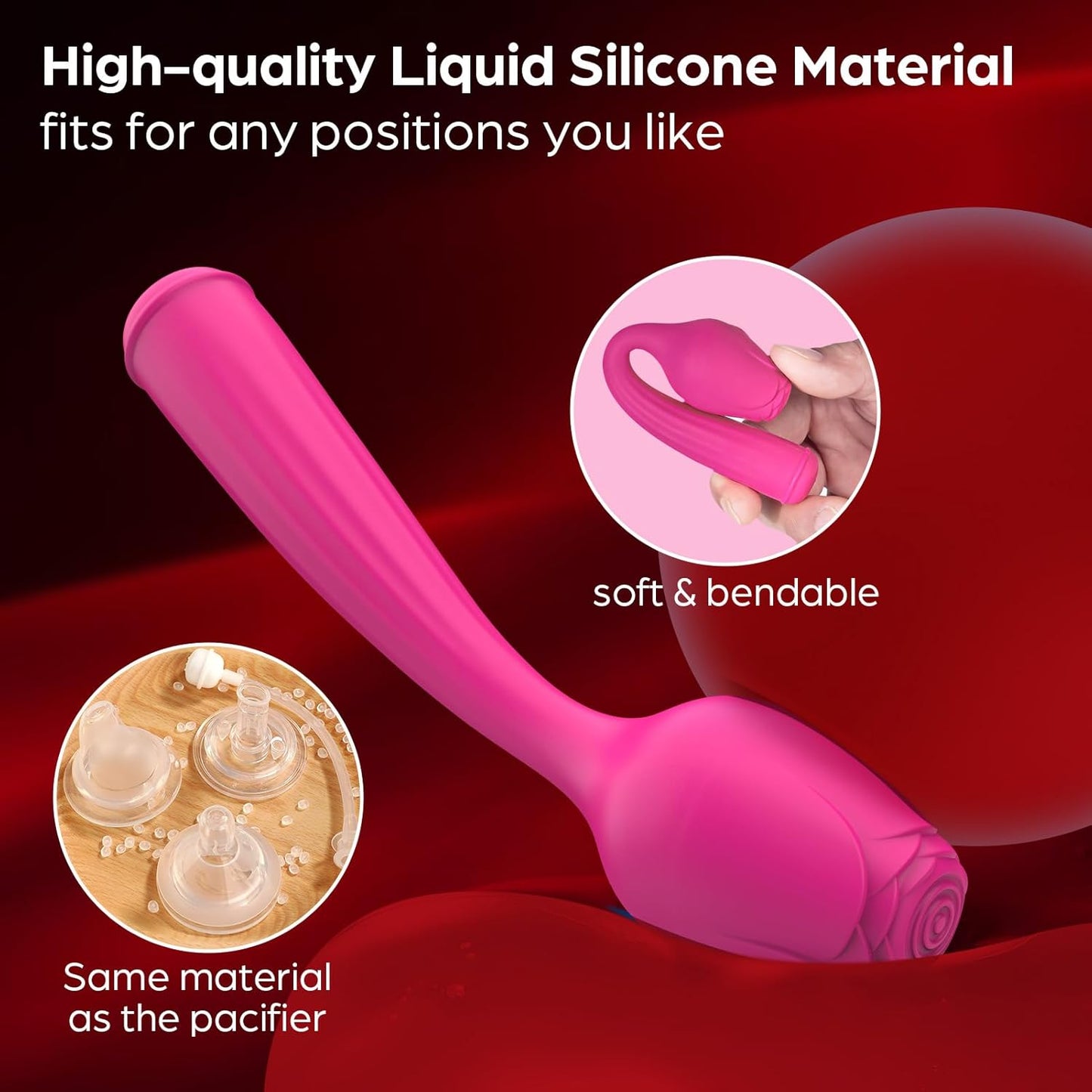 Rosa Lúmina™ – Vibrador Iluminado Multifunción