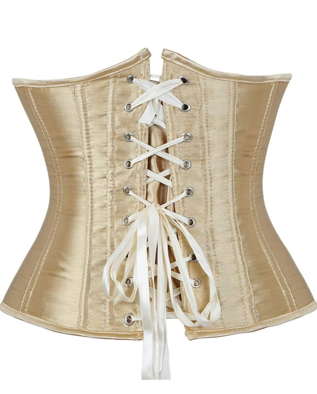 Atrévete a romper las reglas con este corset abierto sin copa, que deja el busto al descubierto y celebra tu poder sensual.