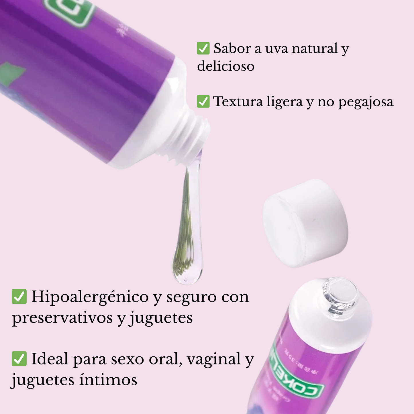 "Bolsillo, beso y sabor a uva. ¿Lista para la acción?