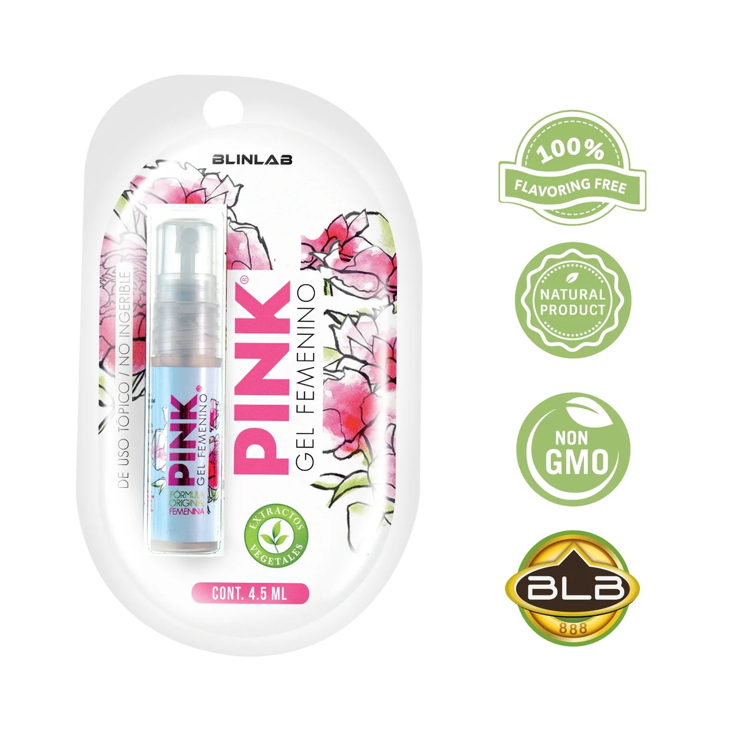 Pink Gel Femenino® 4.5 ml | Orgasmo Intenso.