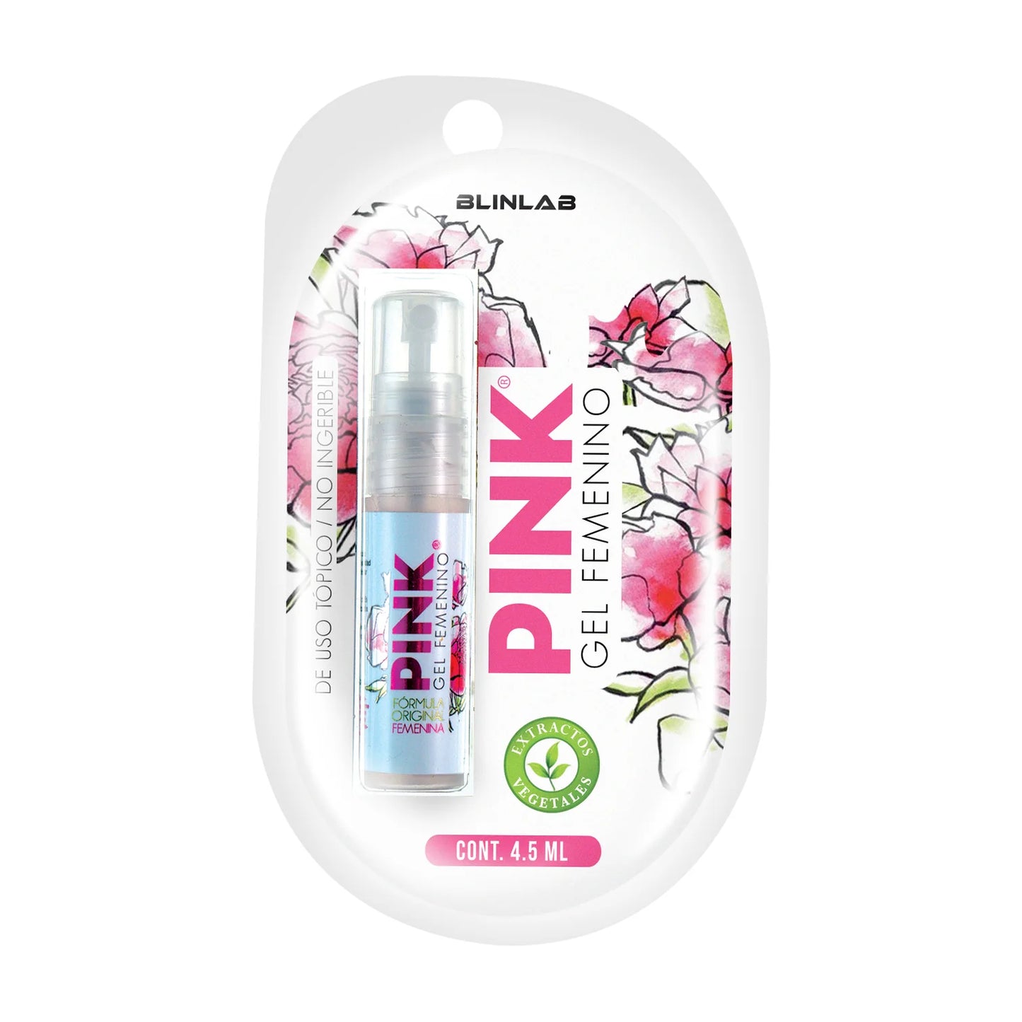 Pink Gel Femenino® 4.5 ml | Orgasmo Intenso.