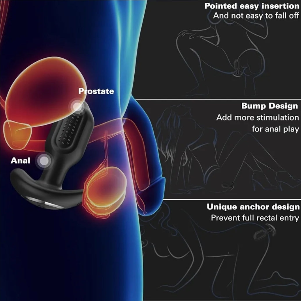 PowerPulse Plug – Entrenador Vibratorio de 10 Modos con Control Remoto