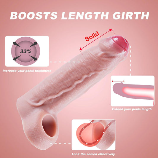 Funda Extensora Realista para Hombre – Aumenta Tamaño, Grosor y Rendimiento
