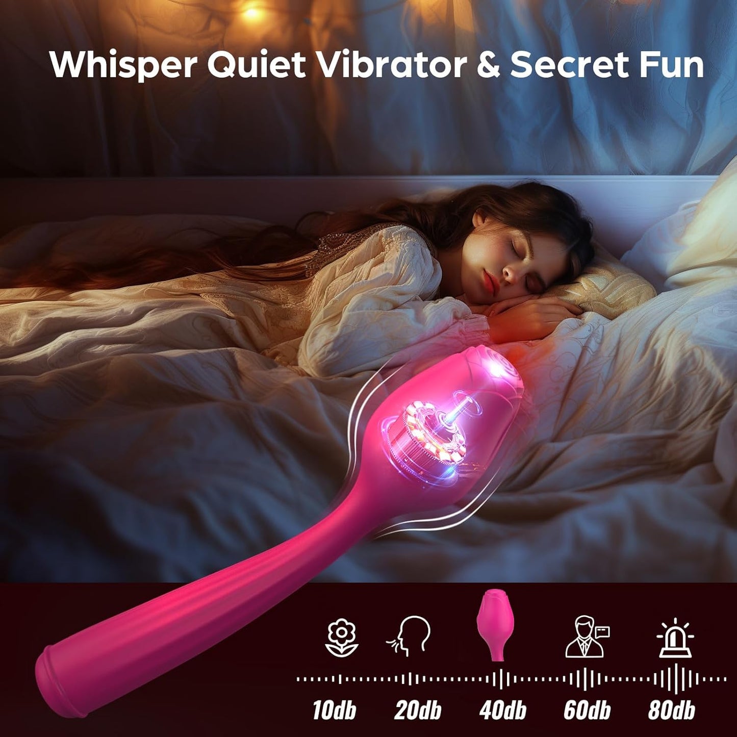 Rosa Lúmina™ – Vibrador Iluminado Multifunción