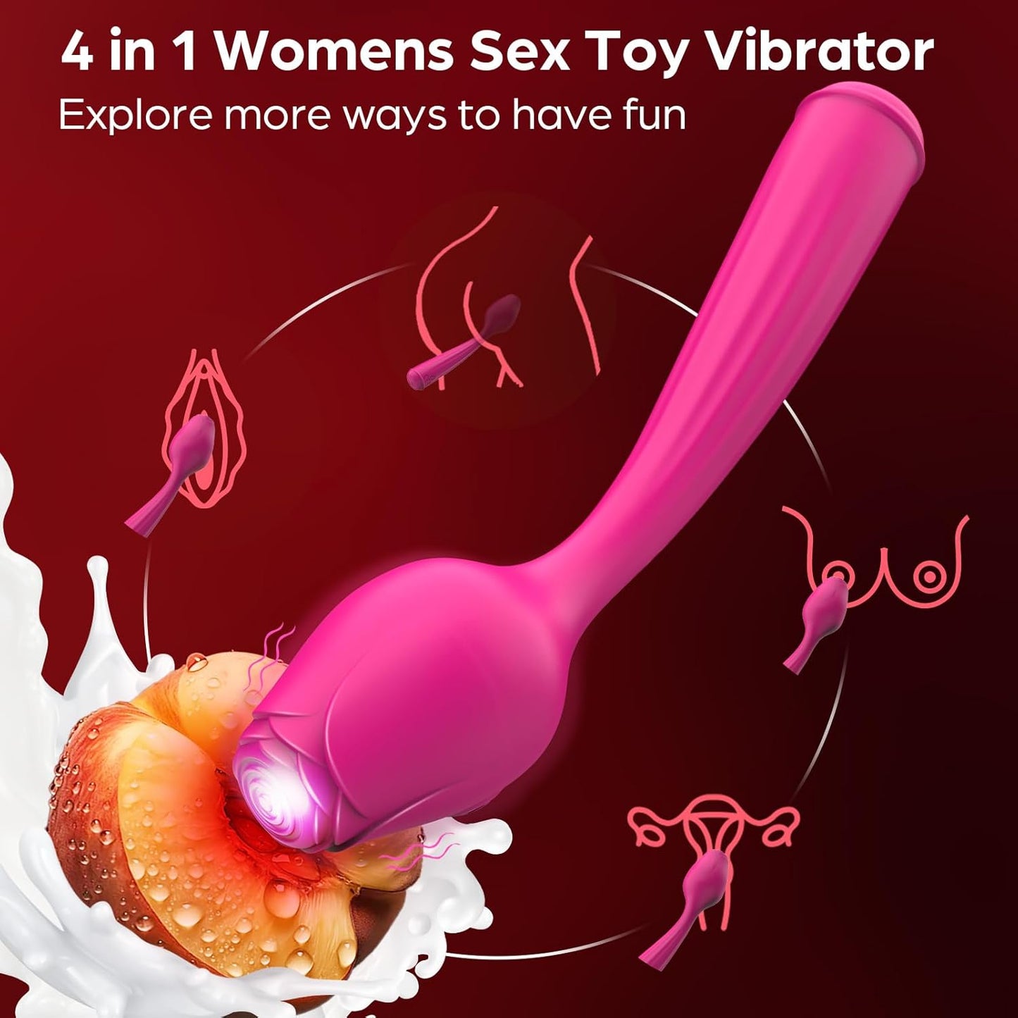 Rosa Lúmina™ – Vibrador Iluminado Multifunción