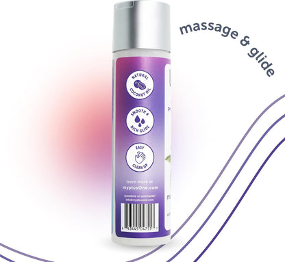 Lubricante plusOne® Massage & Glide | Aceite de coco 2 en 1