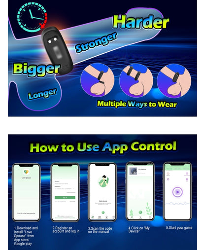 Tecnología y placer se unen en RitmoX: el anillo sexual masculino con app, batería recargable y diseño resistente.