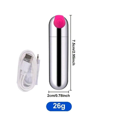 Perfecta para el bolso o la mesita de noche, esta bala vibradora combina tamaño compacto con vibraciones profundas para placer instantáneo.