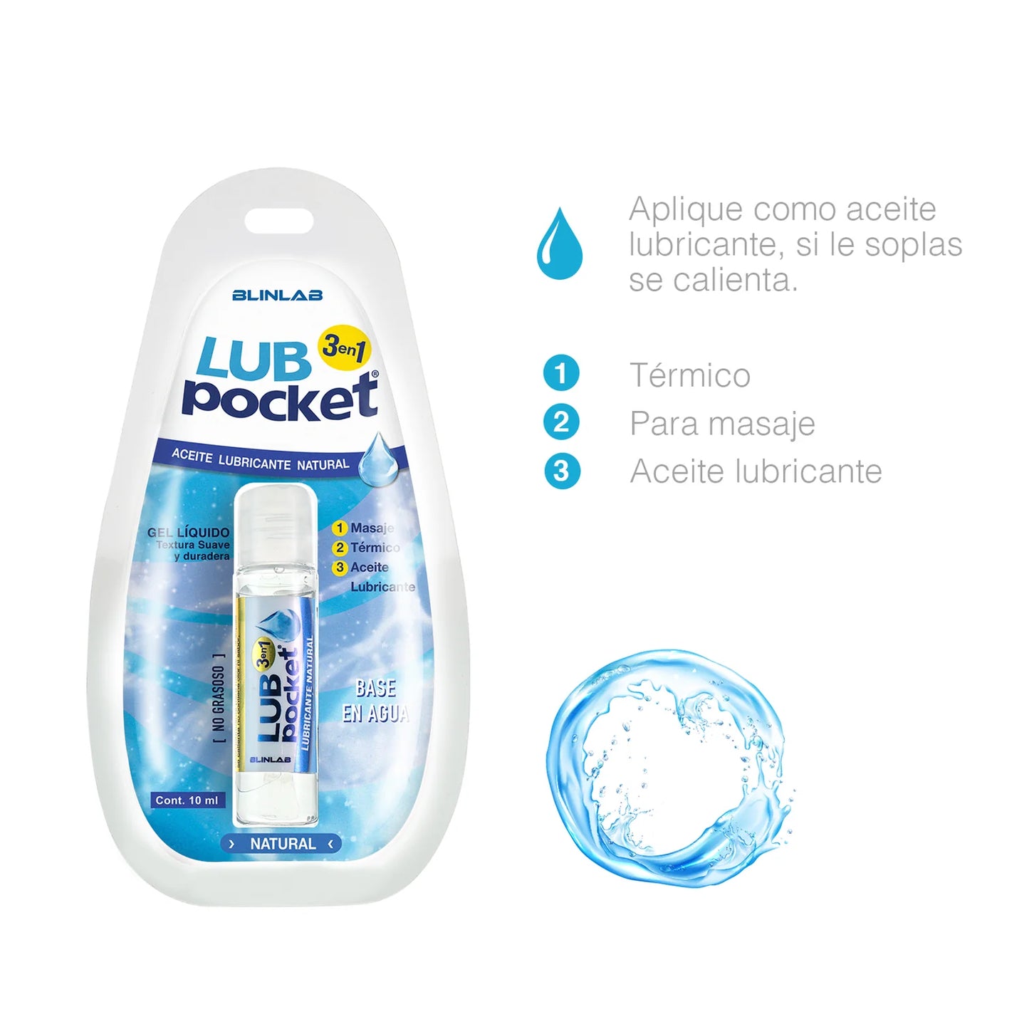 Lubricante Natural 10 ml | Masaje & Sensación Térmica.