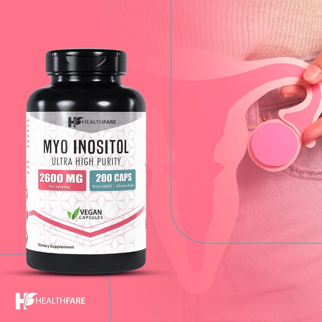 Myo Inositol 2600mg – Suplemento Premium para Bienestar y Salud Femenina.