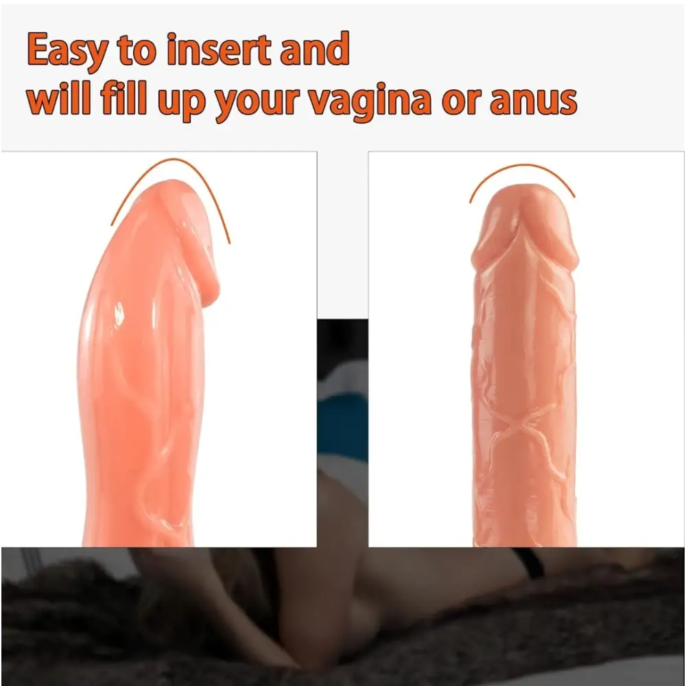 "Mega Realista 20cm – Dildo con Testículos - La Jugueteria Erotika