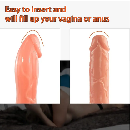 "Mega Realista 20cm – Dildo con Testículos - La Jugueteria Erotika