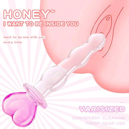 Crystal Heat – Consolador de Vidrio Templado Termoactivo - La Jugueteria Erotika