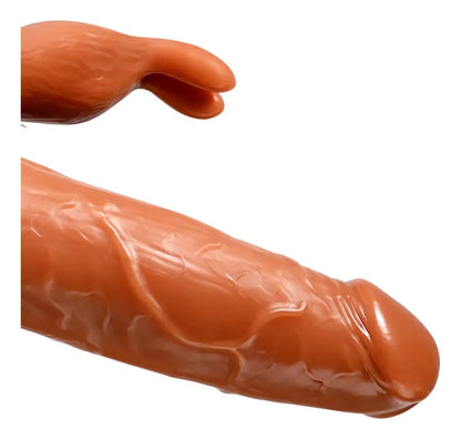 Power Rabbit Dildo Vibrador Realista con Calor y Control Remoto