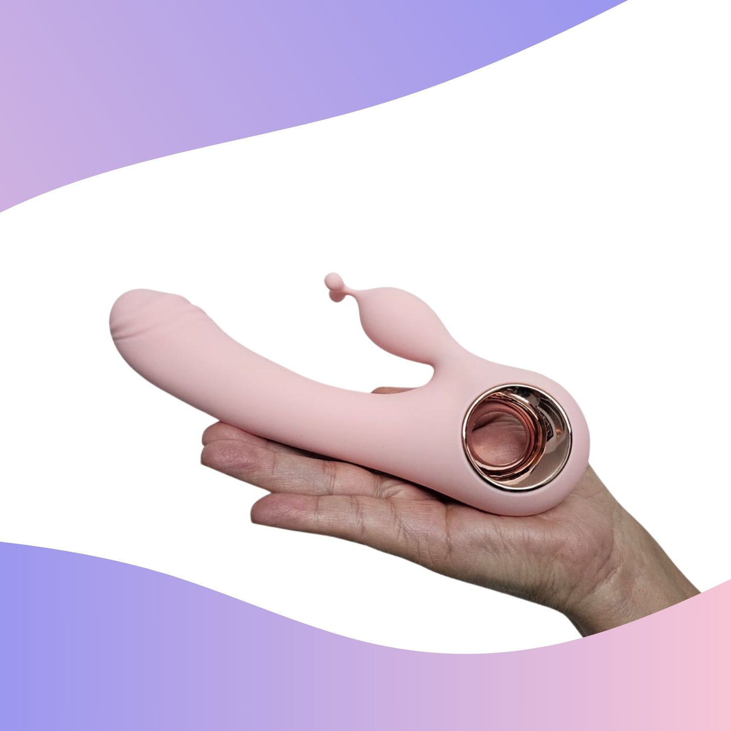 Bunny Dual con diseño ergonómico de silicona suave