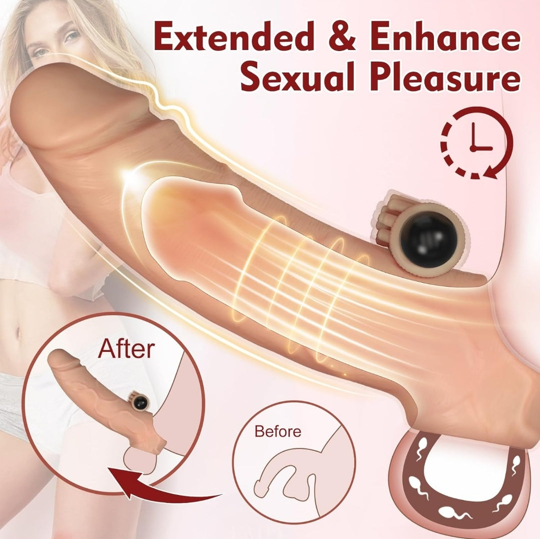 Extensión de Pene Realista con Vibración.