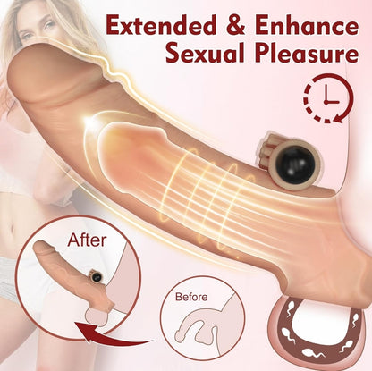Extensión de Pene Realista con Vibración.