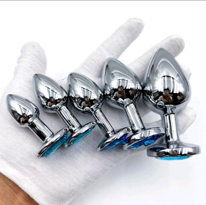 Plug Anal de Acero con Joya - Dilatador