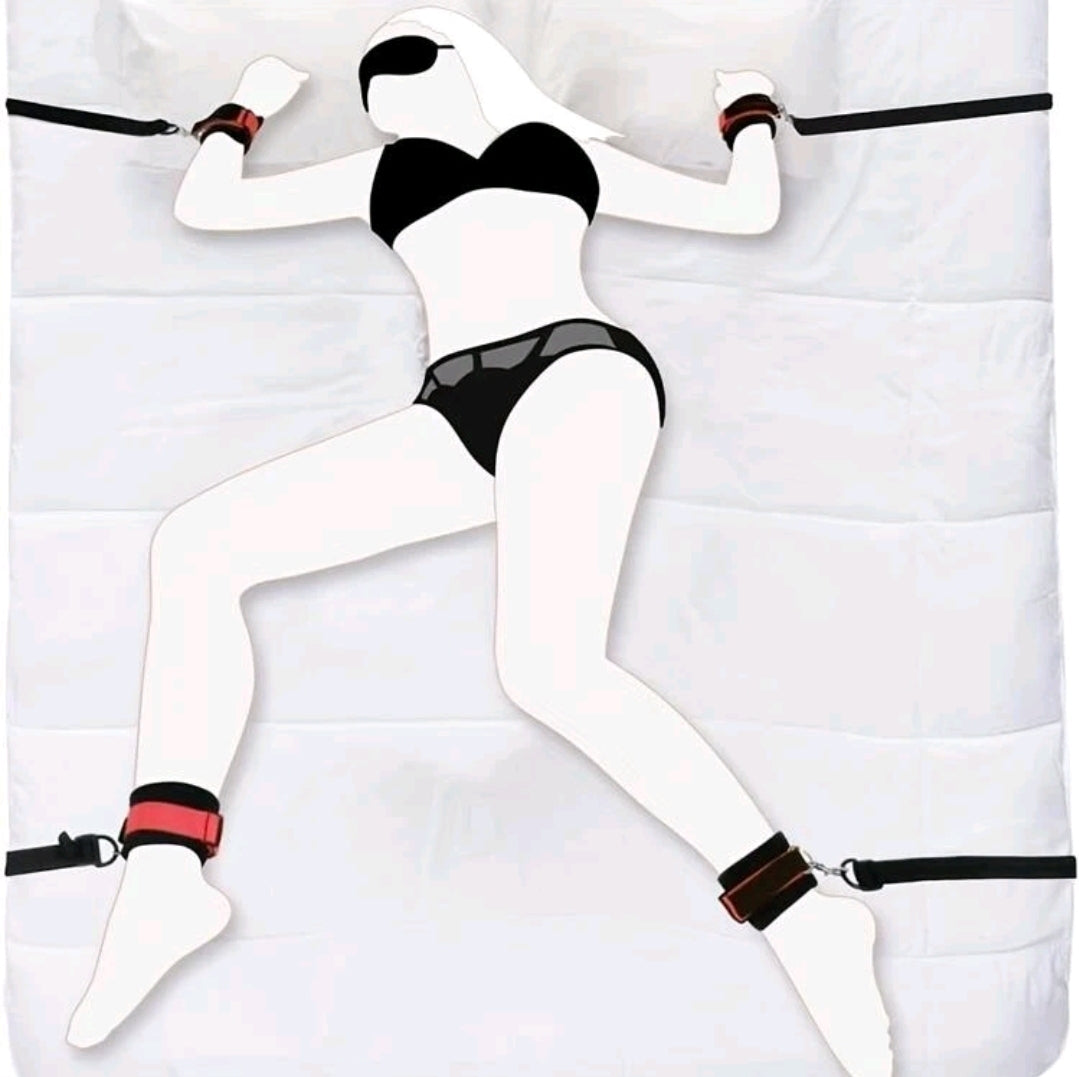 Kit de Ataduras para la Cama – Inmoviliza y Desata tus Fantasías - La Jugueteria Erotika