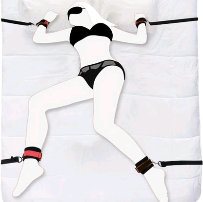 Kit de Ataduras para la Cama – Inmoviliza y Desata tus Fantasías - La Jugueteria Erotika