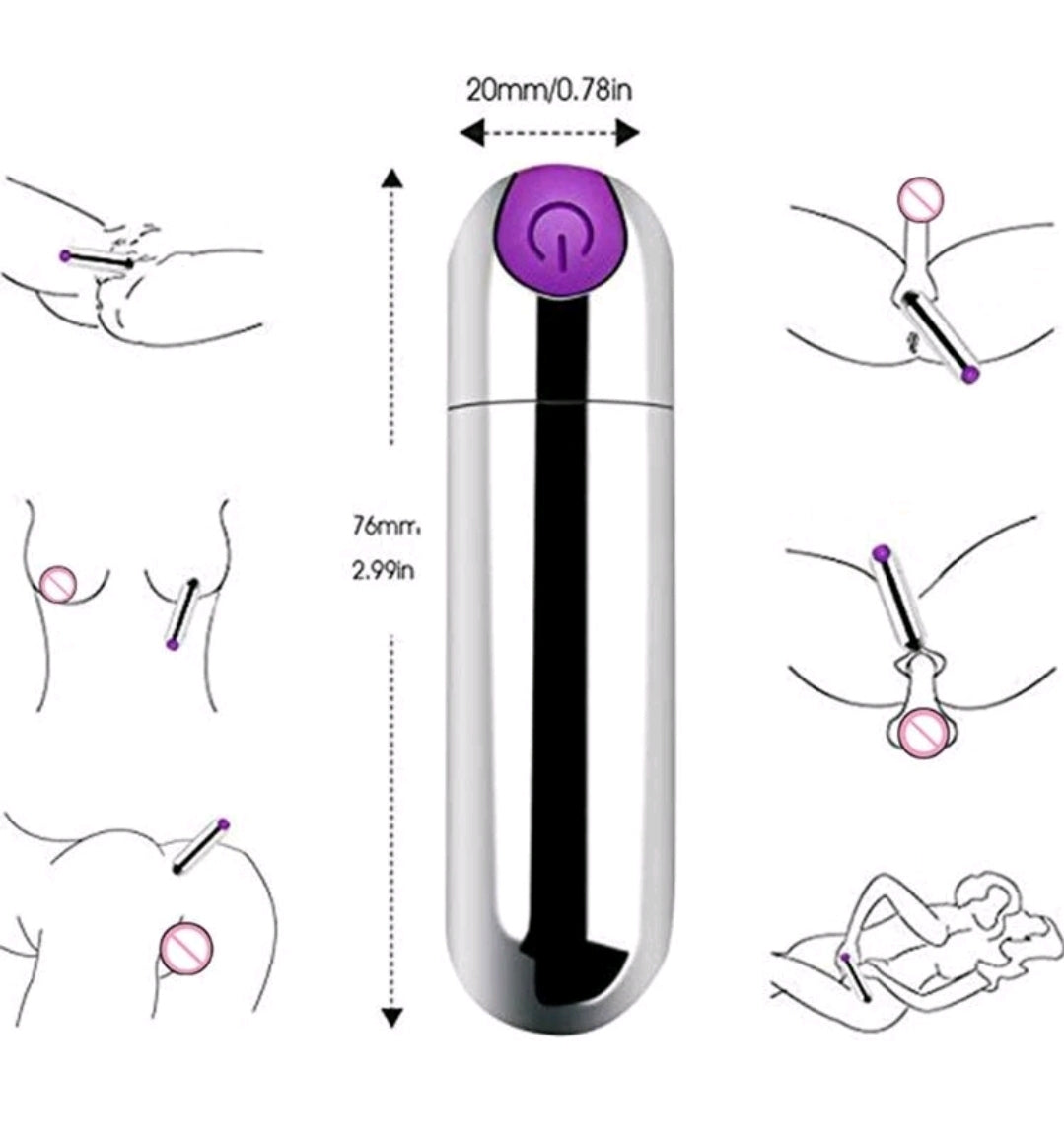 Con 10 modos de vibración, esta balita vibradora ofrece versatilidad y placer, ideal para quienes buscan explorar su cuerpo en privado.