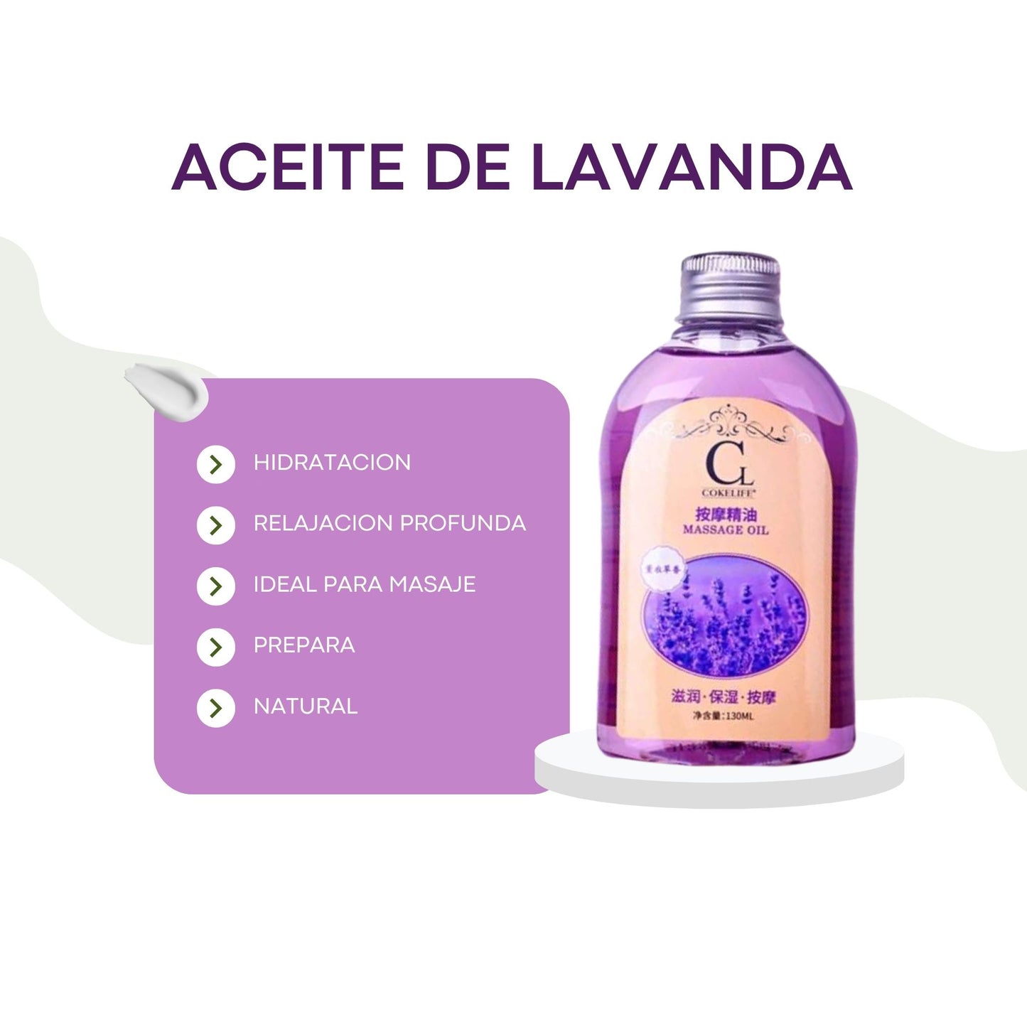 Masaje de espalda con aceite de lavanda relajante