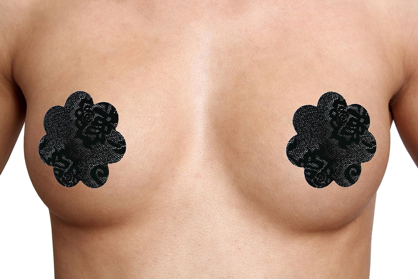 Estas pezoneras negras combinan funcionalidad y erotismo. El complemento perfecto para tu lencería favorita o vestidos con escote profundo.