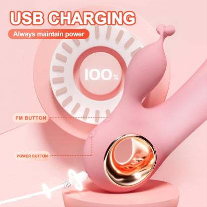Vibrador para mujer con motor de 10 modos y carga USB