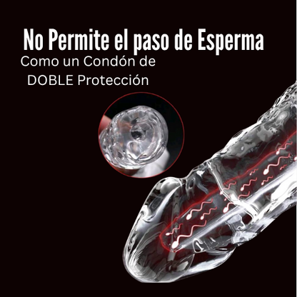 Funda realista que agrega grosor y largo a tus penetraciones