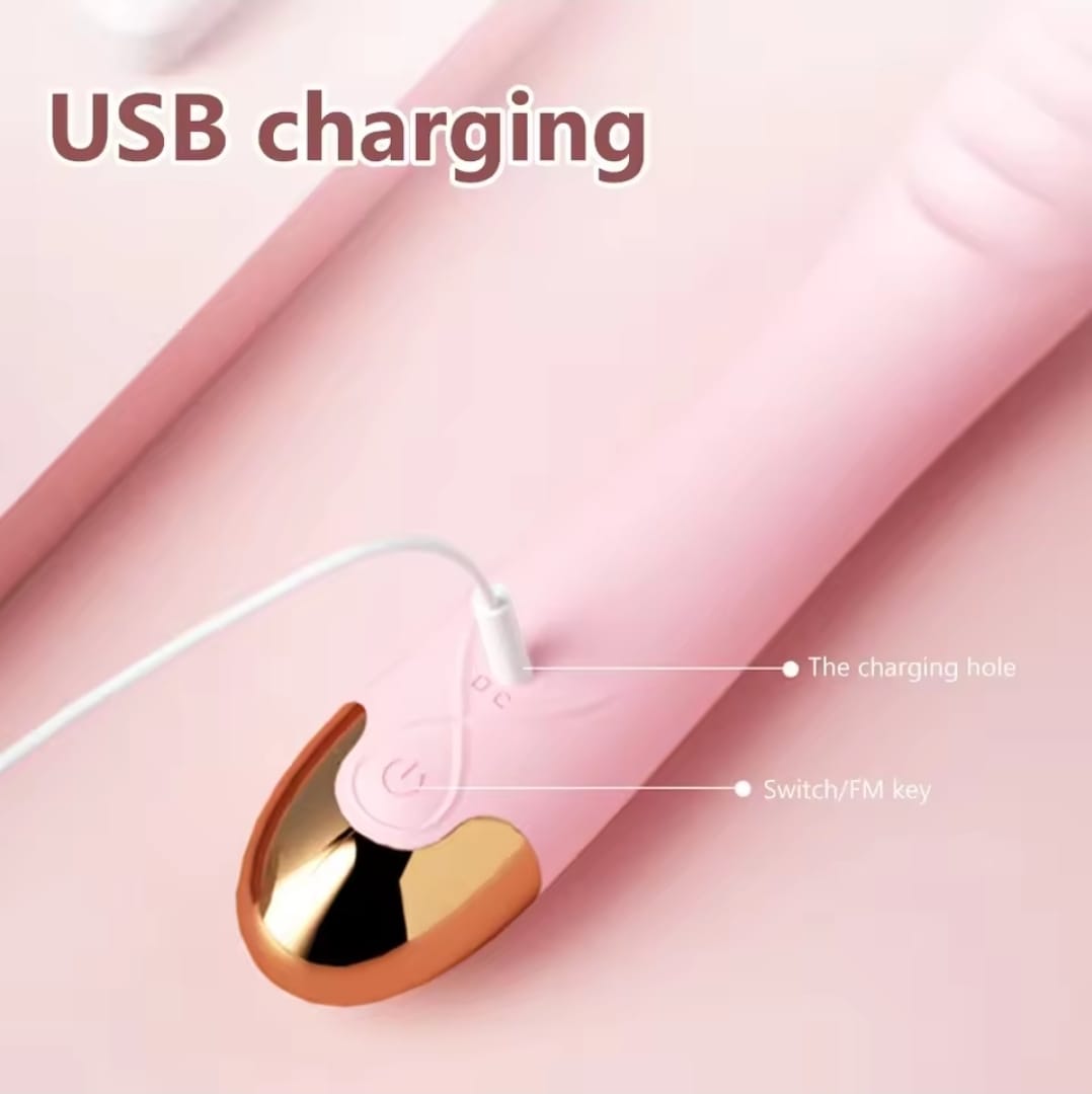 Vibrador para zona G con modos de vibración y rotación

