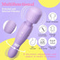 Vista completa del vibrador doble extremo, mostrando su diseño ergonómico y flexible en silicona suave.