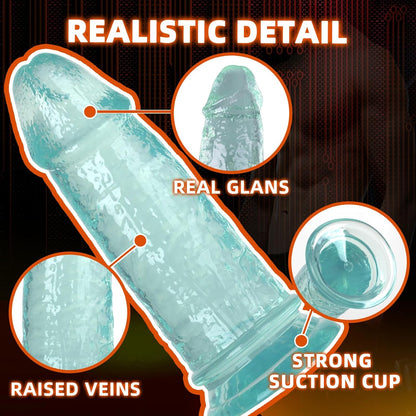 Textura realista del dildo mediano