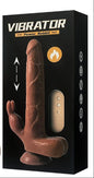 Power Rabbit Dildo Vibrador Realista con Calor y Control Remoto