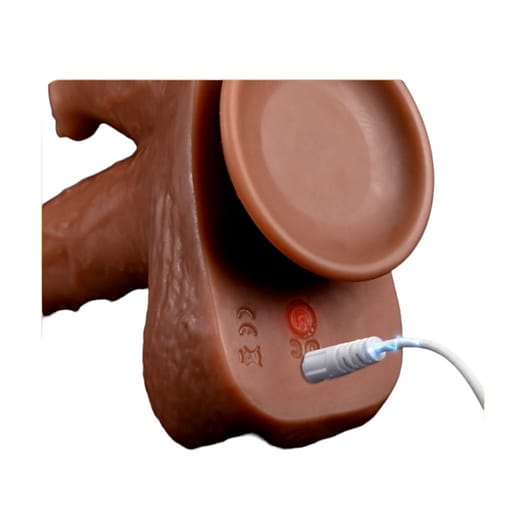 Power Rabbit Dildo Vibrador Realista con Calor y Control Remoto