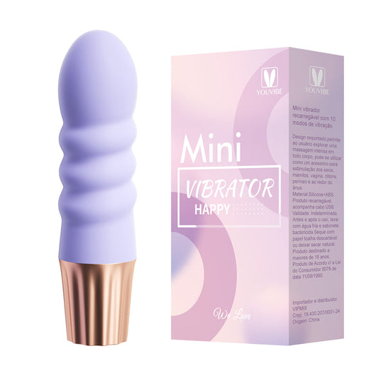 Mini Vibrador Recargable Ondulado de Silicona Premium