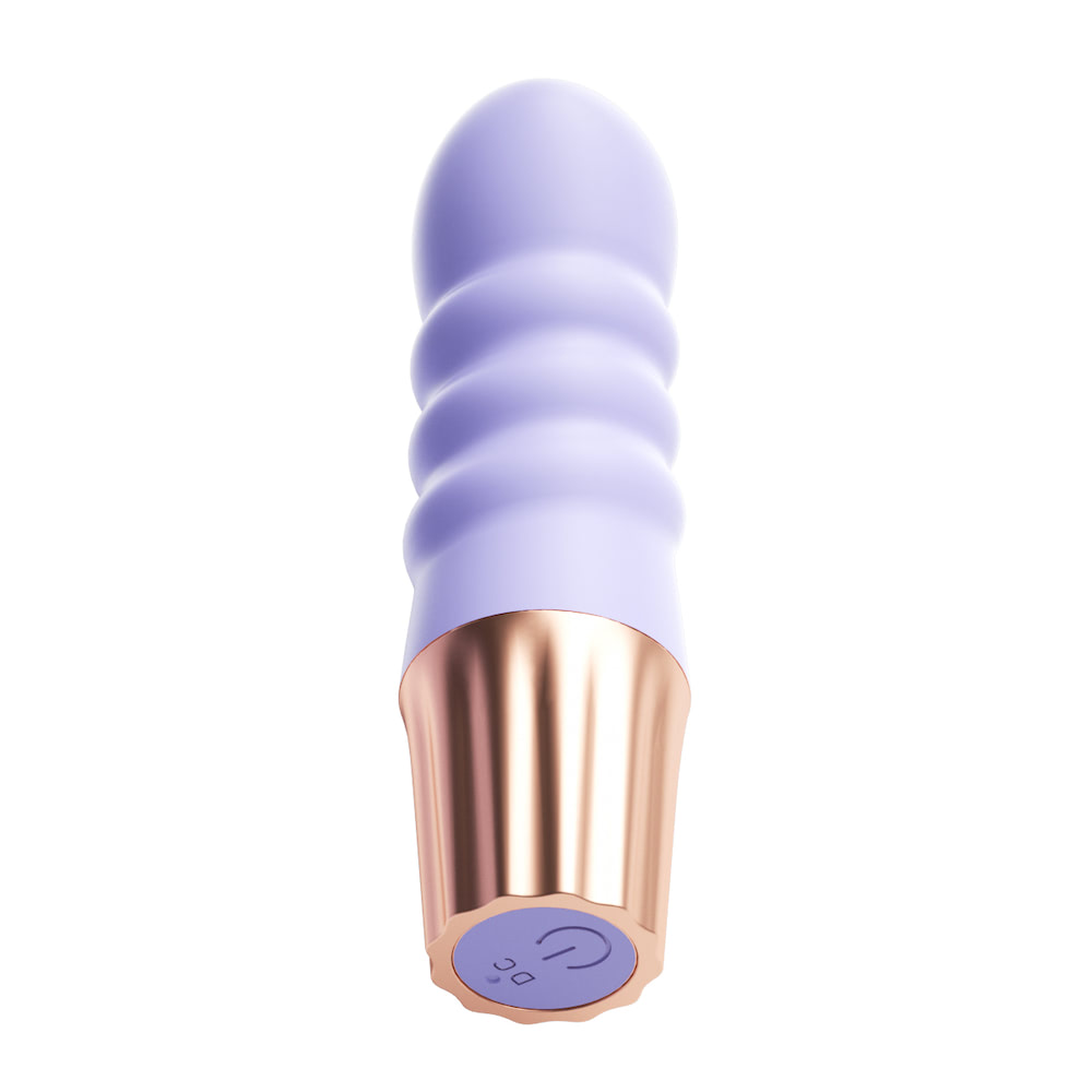 Mini Vibrador Recargable Ondulado de Silicona Premium