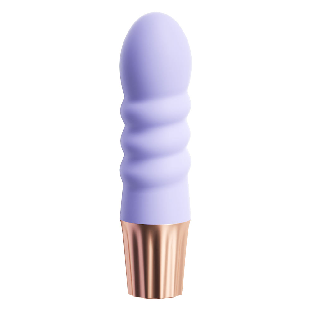 Mini Vibrador Recargable Ondulado de Silicona Premium