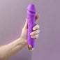 Pene vibrador giratorio con estimulación interna