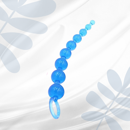 Descubre el placer con estas perlas anales de tamaño gradual.