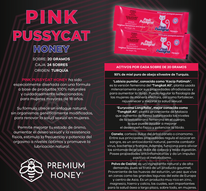 Miel Afrodisíaca Pussycat & Pink | Energía y Pasión Natural