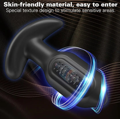 PowerPulse Plug – Entrenador Vibratorio de 10 Modos con Control Remoto