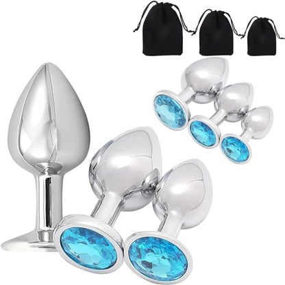 Plug Anal de Acero con Joya - Dilatador