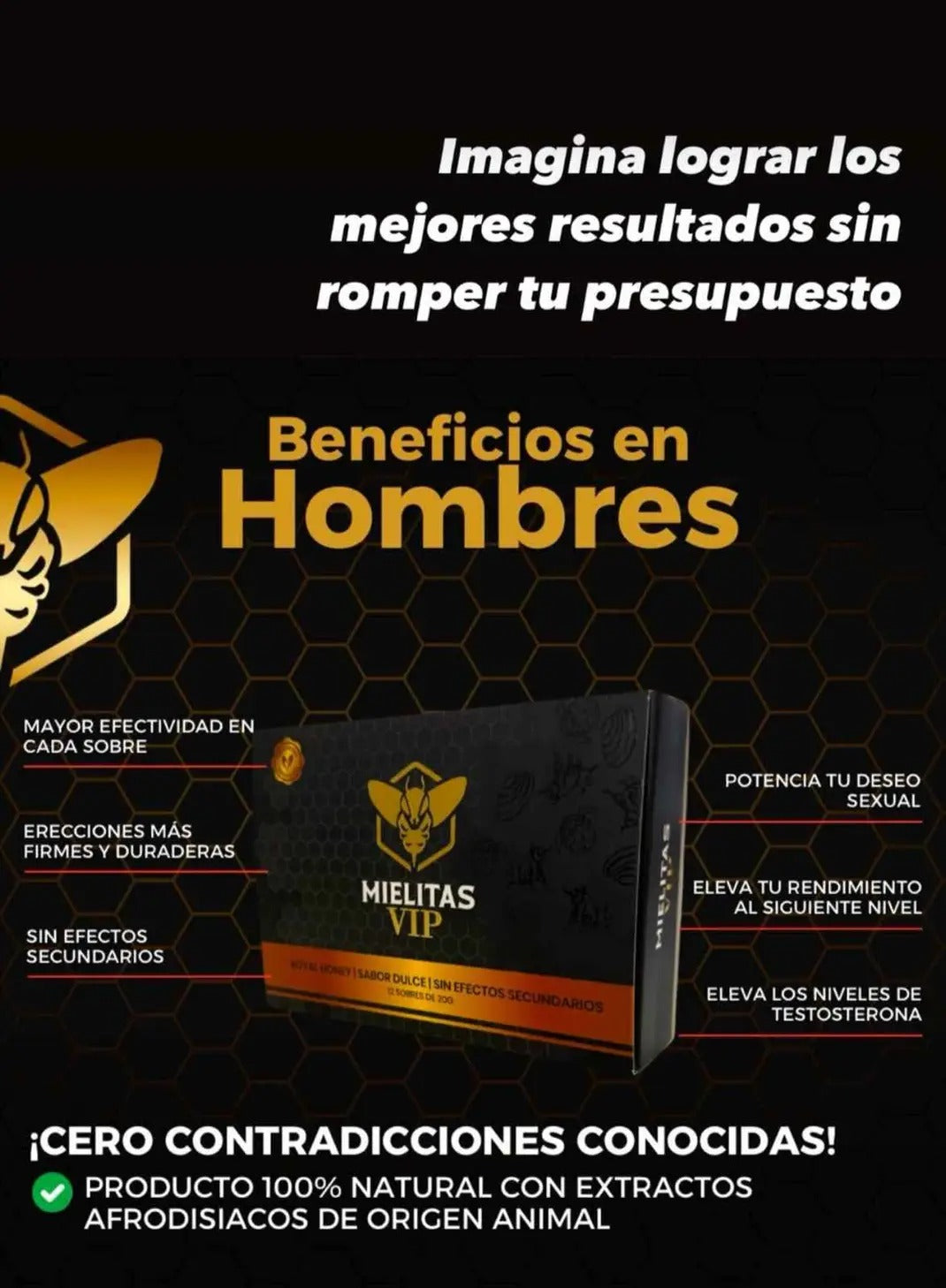 Mielita VIP Black Edition: Potenciador de Alto Rendimiento