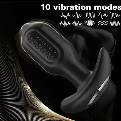 PowerPulse Plug – Entrenador Vibratorio de 10 Modos con Control Remoto