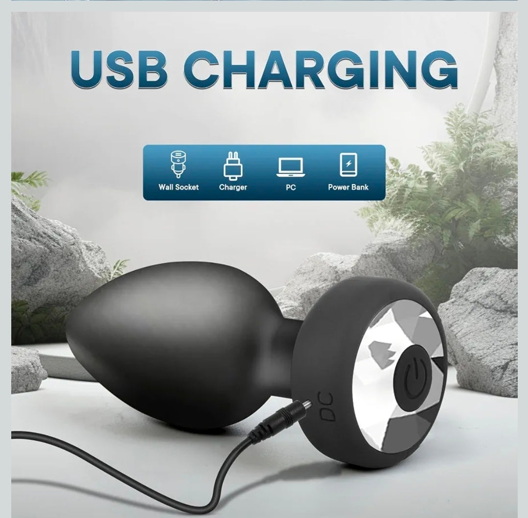 Plug Anal Vibrador Recargable