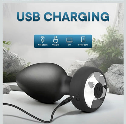 Plug Anal Vibrador Recargable