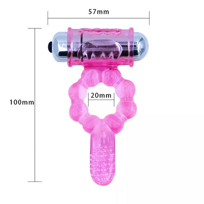 El anillo vibrador VibroFlex Ring mejora la erección y extiende la duración del sexo, ofreciendo placer dual para el pene y zonas sensibles como el clítoris o el ano.