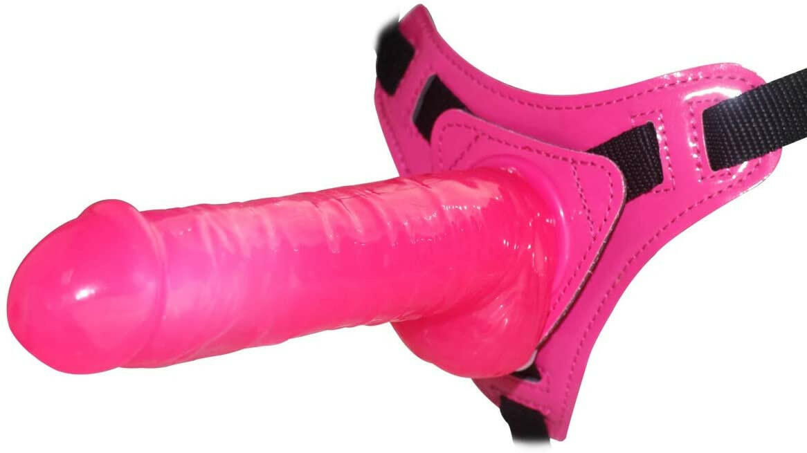 Disfruta del arnés StrapVibe Max con dildo de jelly y vibrador integrado con 10 modos diferentes para máxima excitación en pareja.