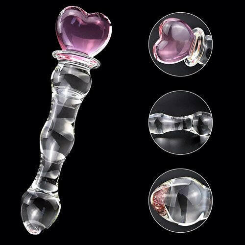 Crystal Heat – Consolador de Vidrio Templado Termoactivo - La Jugueteria Erotika