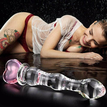Crystal Heat – Consolador de Vidrio Templado Termoactivo - La Jugueteria Erotika